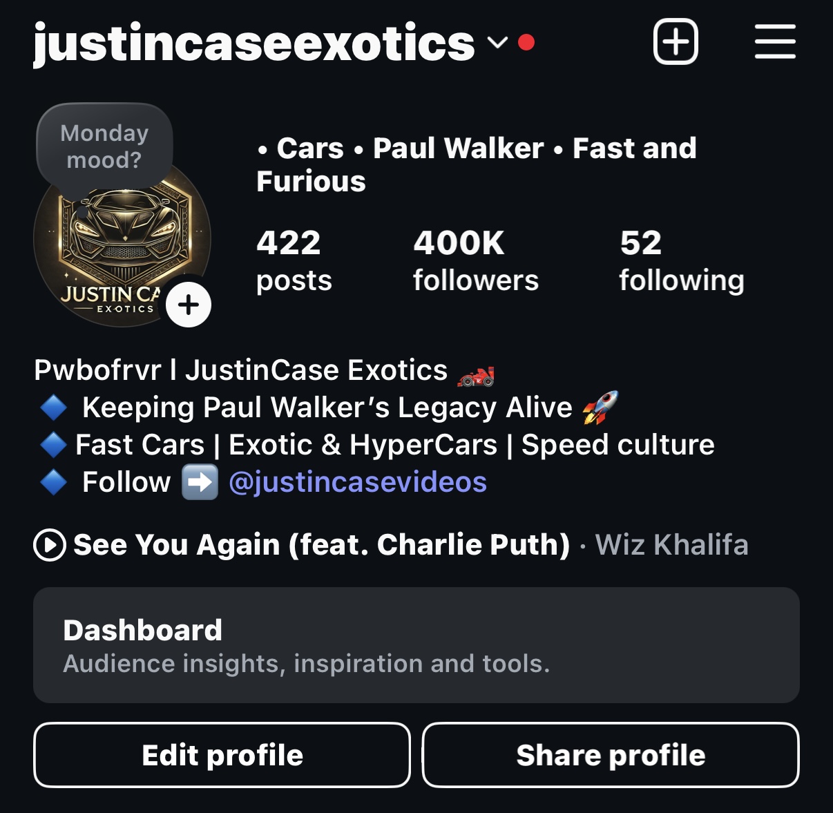 Client after - 400K followers